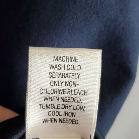 New 2X Faux Micro Suede Navy Blue SHACKET shirt full zip JACKET 2 X SONOMA NWT - Picture 11 of 12